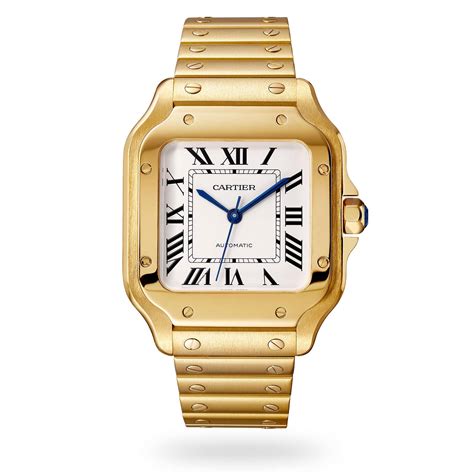 gold plated cartier|cartier gold watches for men.